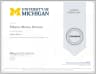 University of Michigan  via Coursera Logo